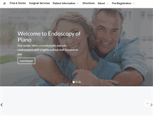 Tablet Screenshot of endoscopyofplano.com